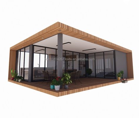 20 Foot Luxury Mobile House with Living and Aluminum Alloy Windows Customized Flat Villas