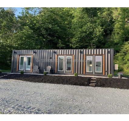 Galvanized Steel Bending 180g Modern Style Prefabricated House Steel Container Home Container Houses Tiny Prefab Family House for Outdoor Living