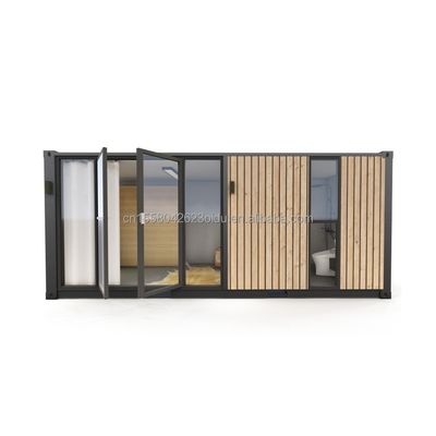 Modern Design Style Customized Color Wooden Prefabricated Container House Steel Sandwich Panel Hotel Toilets for Outdoor