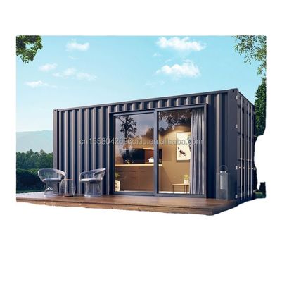 Modern Design Style Customized Color Wooden Prefabricated Container House Steel Sandwich Panel Hotel Toilets for Outdoor
