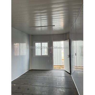 20 FT Modern Prefabricated Steel Garage with Sandwich Panel Door Aluminum Alloy Windows Easy-to-Assemble Flat Pack Warehouse