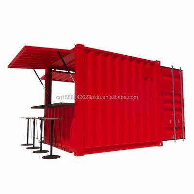 Hotel 10ft Mini Container Bar Stall in Supermarket with Sturdy Pop-up Store and Modern Design