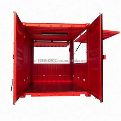 Hotel 10ft Mini Container Bar Stall in Supermarket with Sturdy Pop-up Store and Modern Design