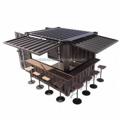 Moisture-Proof 10 Foot Mini Pop-Up Store Container for Coffee Shop/Bar/Fast Food Restaurant/Convenience Store/Kiosk/Booth