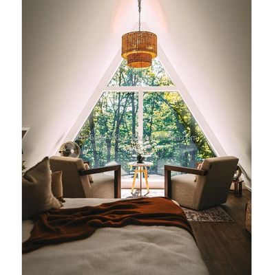 EU Forest A-shaped Triangular Steel Structure Wooden Houses for a Sustainable Lifestyle