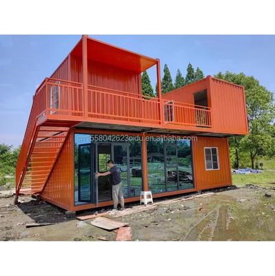 Detachable Design Modern Luxury 3 Bedroom Prefabricated Villa Container House for Garden by Families and Hotels