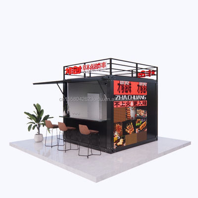 Modern Design Style 10ft Container Sentry Box Fast Food Truck Mobile Coffee Truck Bar Convenience Store