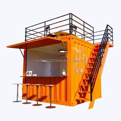 10 Foot Prefabricated Container Store for Fast Food Coffee Bars Customized Color Supermarket Option from Shanghai