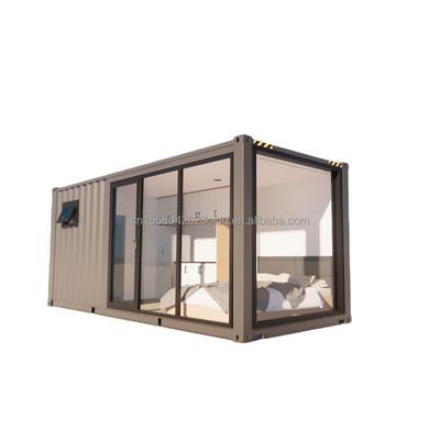 Outdoor Flat Pack Container 20-40 FT Customizable Prefab Tiny Houses with Modern Design and Sandwich Panel