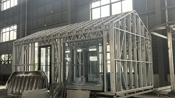 Fast-Installed Two-Storey Prefab Villa with A-Frame Design and Triangle Container Made of Galvanized Steel Square Tubes