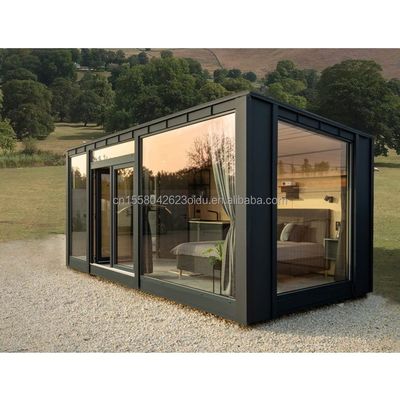 Galvanized Steel Square Tubes Main Structure 40ft Container Homes for Hotel and Carport Application