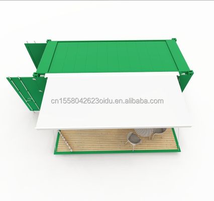 Customized Color Steel Frame Prefabricated Mobile Clothing Store with Galvanized Steel Bending