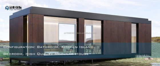 Customized Color 40ft Prefabricated Container Wooden House 3 Bedroom and Living Room Expandable Steel Design for Outdoor