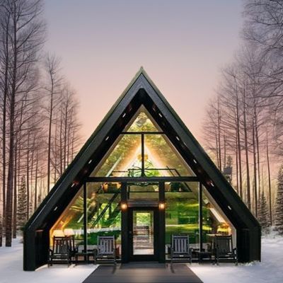 Fast-Install Steel Structure Container Houses Modern Two-Storey Luxury Villa with A-Frame and Sandwich Panel Design