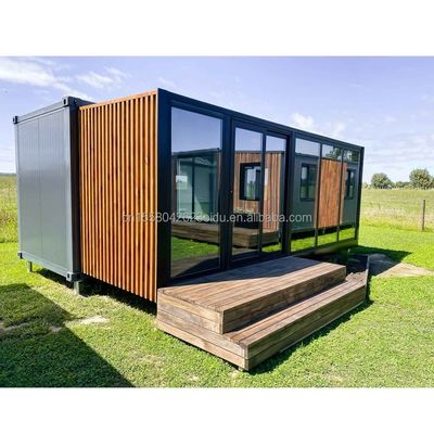 Customizable Luxury Wooden Container House Modern Design Steel Prefabricated Outdoor 20ft 40ft Expandable Container