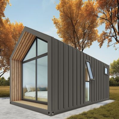 Fast Install Luxury Villa Prefabricated A Frame House Steel Structure Triangle Container House Made with Sandwich Panel