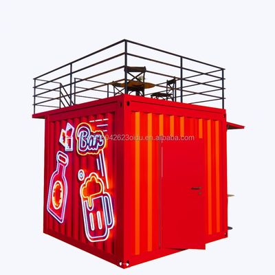 Shop Professional Customized Container Coffee Shop Bar Fast-food Restaurant Convenience Store Kiosk Booth with Aluminum Alloy Windows