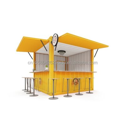 Galvanized Steel Bending 180g 10FT Mini Pop-up Shop Container Coffee Shop/Bar/Fast-food Restaurant/Convenience Store/Kiosk/Booth