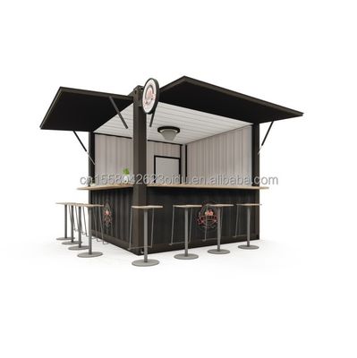 Galvanized Steel Bending 180g 10FT Mini Pop-up Shop Container Coffee Shop/Bar/Fast-food Restaurant/Convenience Store/Kiosk/Booth