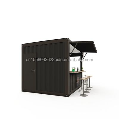 Galvanized Steel Bending 180g 10FT Mini Pop-up Shop Container Coffee Shop/Bar/Fast-food Restaurant/Convenience Store/Kiosk/Booth