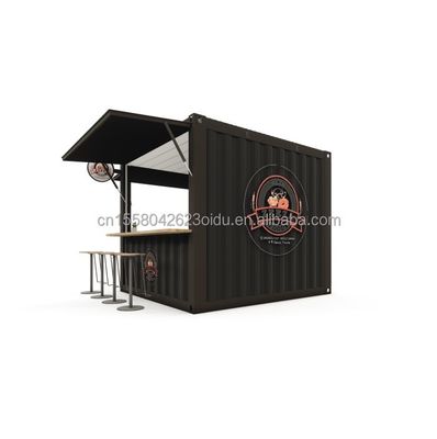 Galvanized Steel Bending 180g 10FT Mini Pop-up Shop Container Coffee Shop/Bar/Fast-food Restaurant/Convenience Store/Kiosk/Booth
