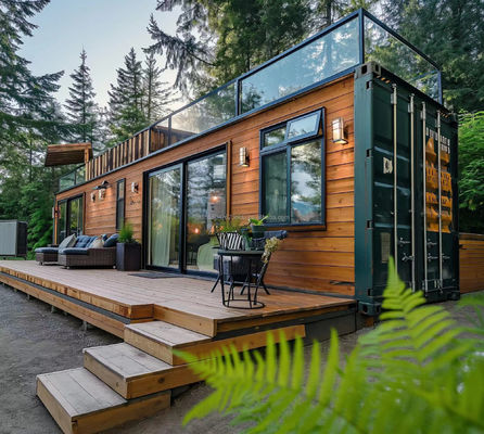 Expandable Container Garden House with Bedroom Outdoor Application Steel Sandwich Panel Material and Customized Color