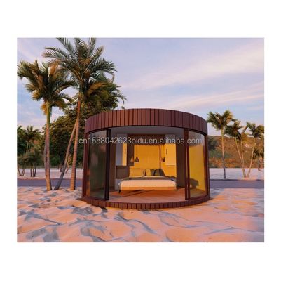 Family or Hotel 20ft or 40ft Prefabricated Wooden Houses Flat Pack Container with Steel and Sandwich Panel Main Structure