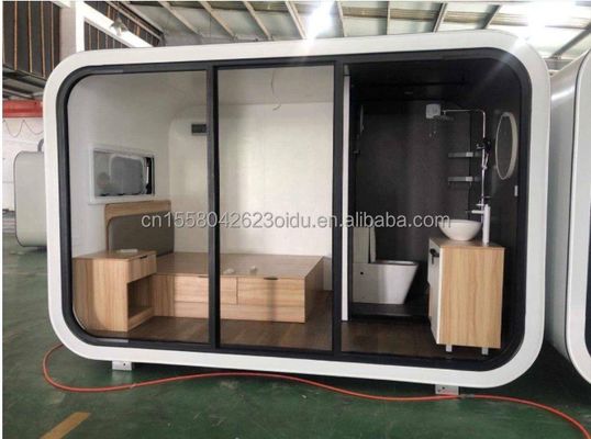 Steel frame Galvanized Steel Bending 180g Outdoor Vacation or Hotel Modern Design Prefabricated Capsule Room 20 FT 40 FT