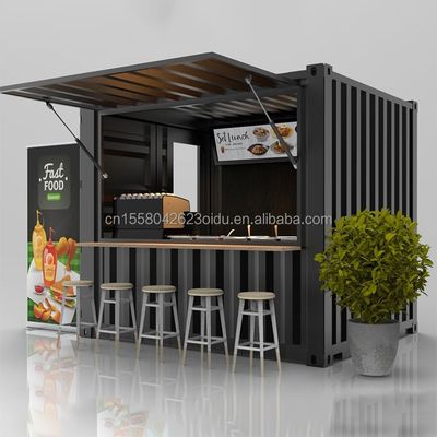 Coffee Shop Bar Street Restaurant Garden Booth 10 feet at 20ft or 40ft with 50/75/100mm Wave Sandwich Panel