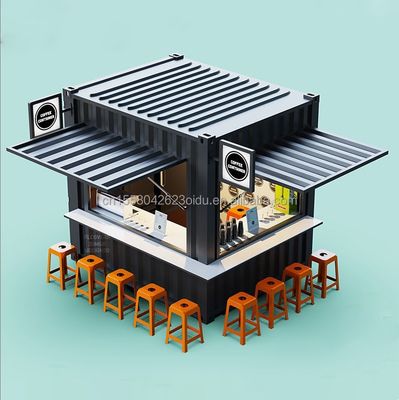 Coffee Shop Bar Street Restaurant Garden Booth 10 feet at 20ft or 40ft with 50/75/100mm Wave Sandwich Panel