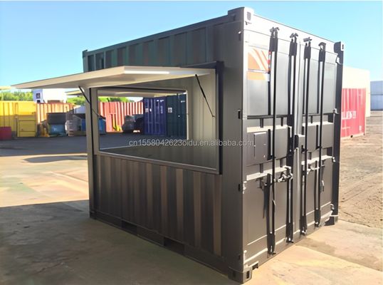 Coffee Shop Bar Street Restaurant Garden Booth 10 feet at 20ft or 40ft with 50/75/100mm Wave Sandwich Panel