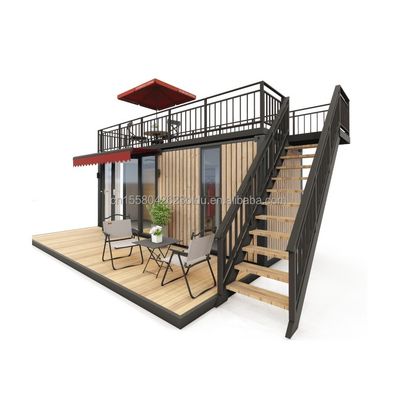 Aluminum Alloy Window 20ft/40ft One-Storey Tiny Wooden Container Buildings for Hotel Apartment Villa or Cabins