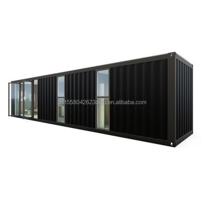 Hotel 40ft Prefab Modular Folding Container Fast Build Tiny House with Galvanized Steel Square Tubes Main Structure