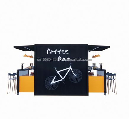 Fast Food Mini Pop-up Shop Cafe Shops Mobile Container Coffee Bar Houses with Modern Design Style and Aluminum Alloy Windows