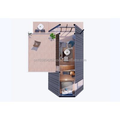 Triangle Shape Small Cabin A Frame House Kit For Living In Chinese Design Style With Customized Color