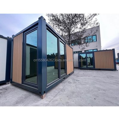 EU 20ft Modern Luxury Prefab House Outdoor Garden Wooden Houses with Steel Structure Sandwich Panel Material