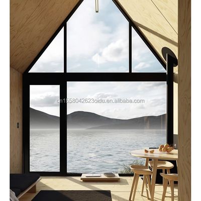 Modern A-Triangle Tiny House Prefab House Trailer Flat Pack Steel and Sandwich Panel Mobile Home for Hotel or Other Purposes