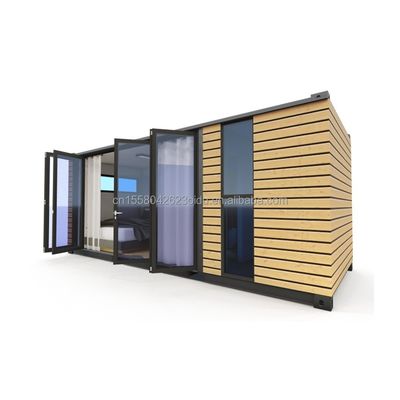 Steel Frame Galvanized Steel Bending 180g for 20ft Studio Wooden Exterior Walls Shipping Container Home Stylish Container Houses
