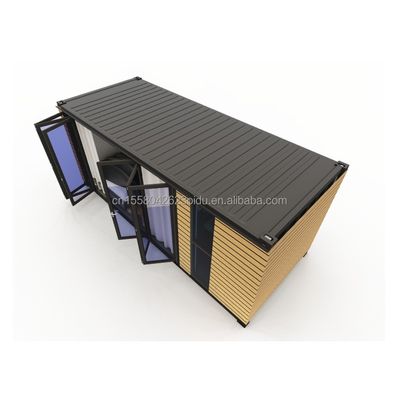Steel Frame Galvanized Steel Bending 180g for 20ft Studio Wooden Exterior Walls Shipping Container Home Stylish Container Houses