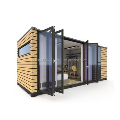 Steel Frame Galvanized Steel Bending 180g for 20ft Studio Wooden Exterior Walls Shipping Container Home Stylish Container Houses