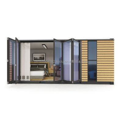 Steel Frame Galvanized Steel Bending 180g for 20ft Studio Wooden Exterior Walls Shipping Container Home Stylish Container Houses