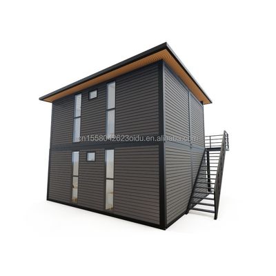 Main structure Wooden Galvanized Steel Square Tubes 4 Bedroom Bilayer Prefab Expandable Container House Design for Mall