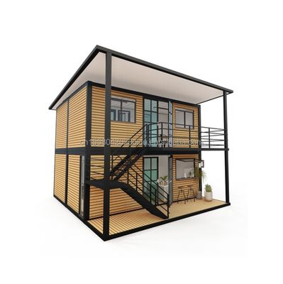 20ft/40ft Steel Frame Galvanized Steel Bending 180g Modern 4 Bedroom Bilayer Prefab Expandable Container House Design for Mall