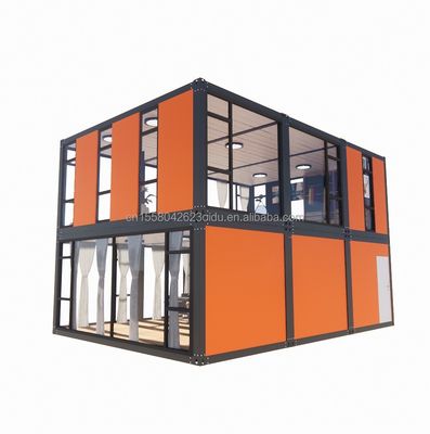 Hotel Flat Pack Steel Product Modern Design Fabricated Apartment by Cbox Luxury Two-Layer Portable Container House
