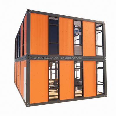 Hotel Flat Pack Steel Product Modern Design Fabricated Apartment by Cbox Luxury Two-Layer Portable Container House