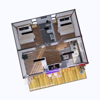 Hotel Accommodation 2024 Style Luxury Prefabricated Portable Tiny House with 50/75/100mm Wave Sandwich Panel Walls and Design