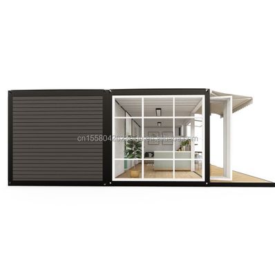 Style Two Bedrooms Container House with Galvanized Steel Square Tubes Structure and Kitchen Living Room