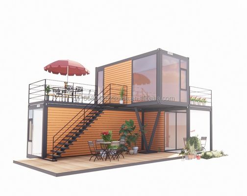 50/75/100mm Wave Sandwich Panel Wall 20 Feet Portable Shipping Container Clothing Store Prefab Mobile Shop Pop-up Retail Store