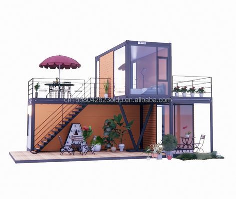 50/75/100mm Wave Sandwich Panel Wall 20 Feet Portable Shipping Container Clothing Store Prefab Mobile Shop Pop-up Retail Store