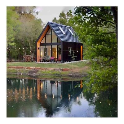 Aluminum Alloy Windows Prefabricated Light Gauge Steel Container Building Modern Portable Home Triangular Design for Hotels